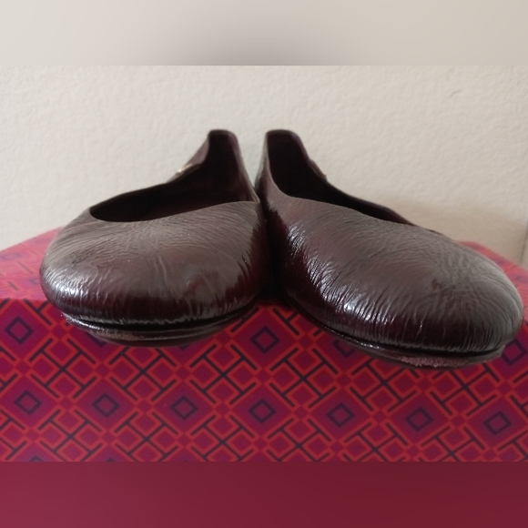 Tory Burch Oxblood Ballet Flats Sz 8.5 - Picture 4 of 9
